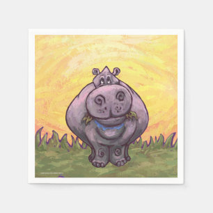 Hippopotamus Geschenke und Zubehör Serviette