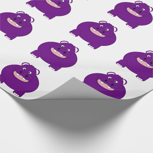 Hippopotamus Geschenkpapier (Ecke)