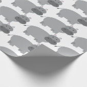 Hippopotamus Geschenkpapier (Ecke)