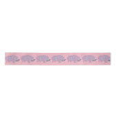 Hippopotamus Girlie Satin-Band, 2 Yard-Spule Satinband (Vorderseite)