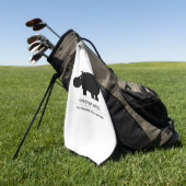 Hippopotamus Golf Handtücher (Gras)