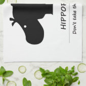 Hippopotamus Handtuch (Gefaltet)