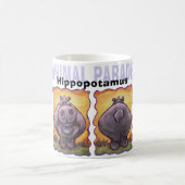 Hippopotamus Heads und Schwanz Kaffeetasse (Mittel)
