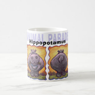 Hippopotamus Heads und Schwanz Kaffeetasse
