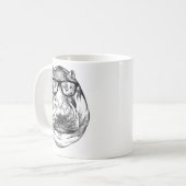 Hippopotamus Hippo Nerdy Glasses Hippopotamus 78 H Kaffeetasse (Vorderseite Links)