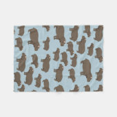 Hippopotamus Hippo Pattern Fleecedecke (Vorderseite (Horizontal))