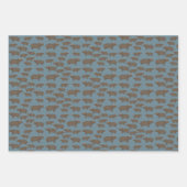 Hippopotamus Hippo Pattern Geschenkpapier Set (Vorderseite 3)