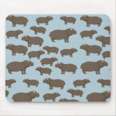 Hippopotamus Hippo Pattern Mousepad (Vorne)