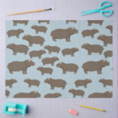 Hippopotamus Hippo Pattern Seidenpapier (Basteln)