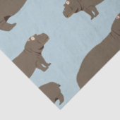 Hippopotamus Hippo Pattern Seidenpapier (Ausschnitt)