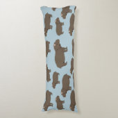 Hippopotamus Hippo Pattern Seitenschläferkissen (Vorderseite Vertikal)