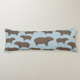 Hippopotamus Hippo Pattern Seitenschläferkissen