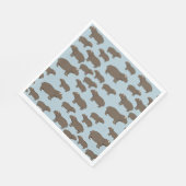 Hippopotamus Hippo Pattern Serviette (Ecke)