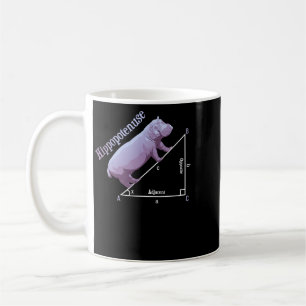 Hippopotamus Hippopotenuse Hippopotamus Funny Math Kaffeetasse