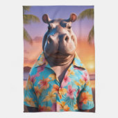 Hippopotamus Holiday Geschirrtuch (Vertikal)
