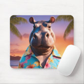 Hippopotamus Holiday Mousepad (Mit Mouse)