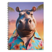 Hippopotamus Holiday Notizblock (Vorderseite)