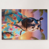 Hippopotamus Holiday Puzzle (Horizontal)