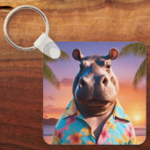 Hippopotamus Holiday Schlüsselanhänger (Vorderseite)