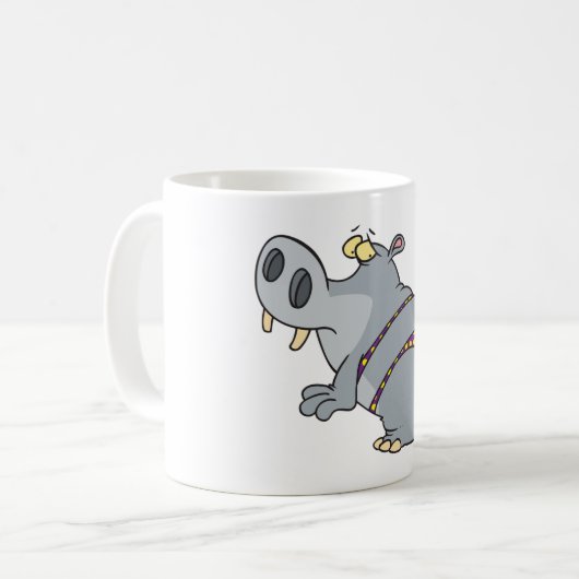 Hippopotamus in einem Bikini Kaffeetasse (Vorderseite Links)