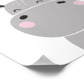 Hippopotamus Kinderzimmer Mauer Poster (Ecke)