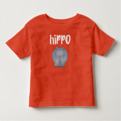 Hippopotamus Kleinkind T-shirt (Vorderseite)