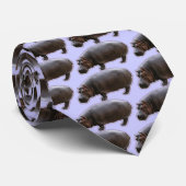Hippopotamus-Krawatte Krawatte (Gerollt)