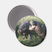 Hippopotamus Magnet (Vorderseite/Rückseite)