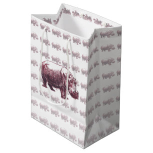 Hippopotamus Mittlere Geschenktüte