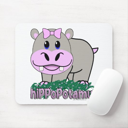 Hippopotamus Mousepad (Mit Mouse)