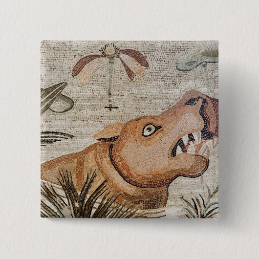 Hippopotamus, Nil-Mosaik, Haus des Faun Button (Vorderseite)
