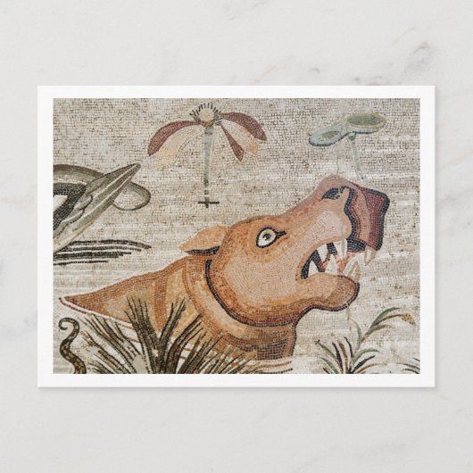 Hippopotamus, Nile mosaic, House of the Faun Postkarte (Vorderseite)
