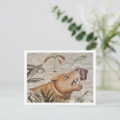 Hippopotamus, Nile mosaic, House of the Faun Postkarte (Stehend Vorderseite)