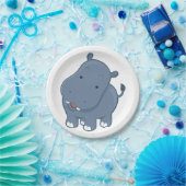 Hippopotamus Pappteller (Party)