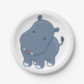 Hippopotamus Pappteller (Vorderseite)