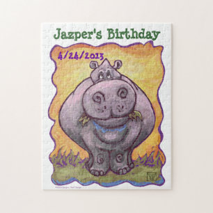 Hippopotamus Party Center Puzzle