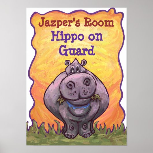 Hippopotamus Personazlied Room Poster (Vorne)