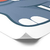 Hippopotamus Poster (Ecke)