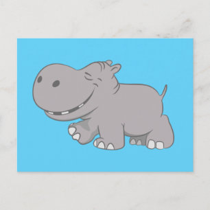Hippopotamus Postkarte