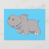 Hippopotamus Postkarte (Vorderseite)