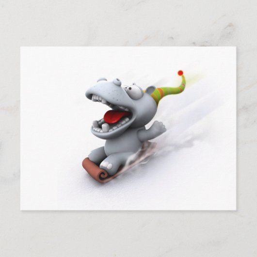 Hippopotamus Postkarte (Vorderseite)