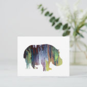 Hippopotamus Postkarte (Stehend Vorderseite)