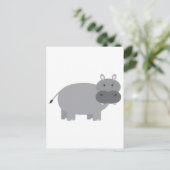 Hippopotamus Postkarte (Stehend Vorderseite)