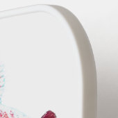 Hippopotamus Scarf and Beany  Pickleball Schläger (Linke Seite)