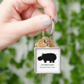 Hippopotamus Schlüsselanhänger (Hand)