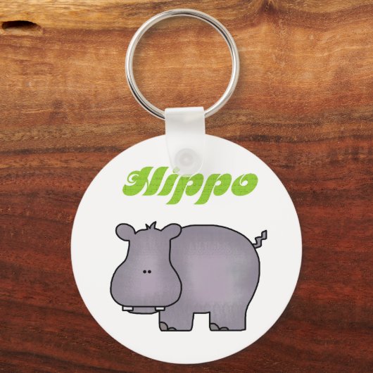 Hippopotamus-Schlüsselanhänger Schlüsselanhänger (Vorderseite)