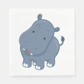 Hippopotamus Serviette (Vorderseite)