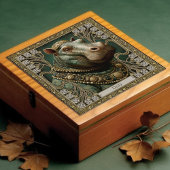 Hippopotamus Spirit Personalizable-Name Fliese