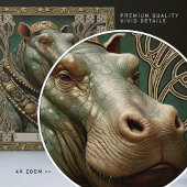 Hippopotamus Spirit Personalizable-Name Fliese