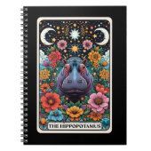 Hippopotamus Spirit Tarot Card Notebook Notizblock (Vorderseite)